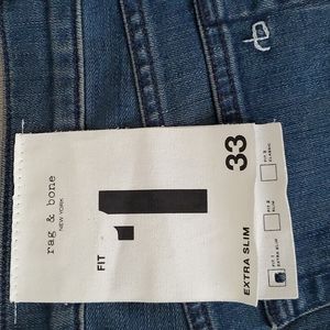 rag & bone Fit 1 Extra Slim Men's Jean size 33
